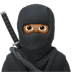 🥷🏽 ninja: medium skin tone display on Apple